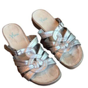 YUU Milley Metallic Sandal Shoe Slide On
